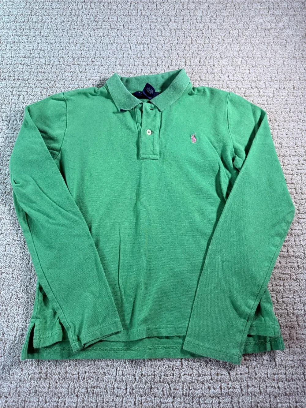 Ralph Lauren Long Sleeve Polo Girls XL - Green